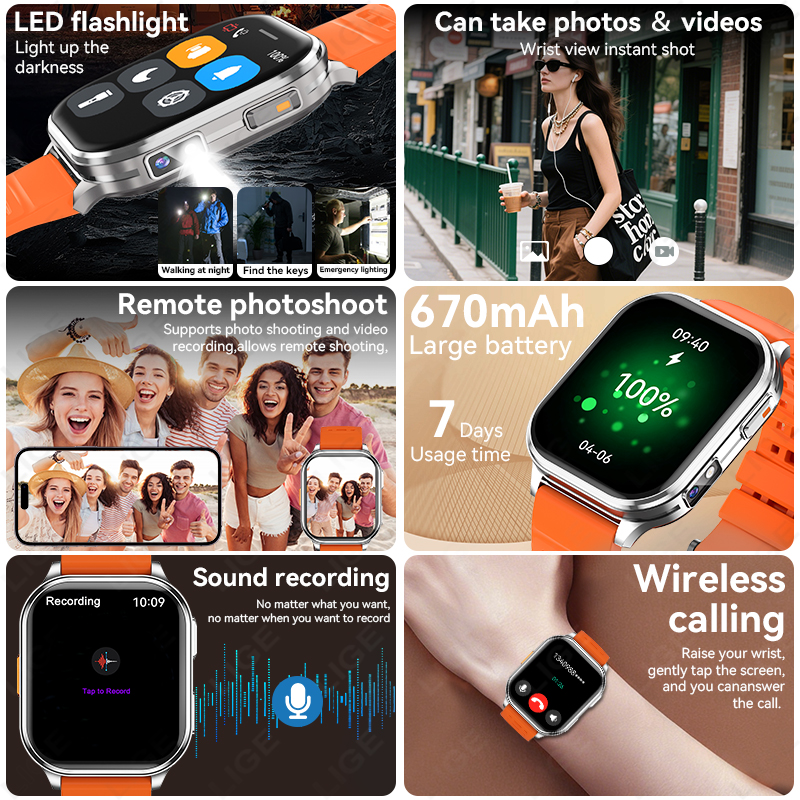 LIGE 2026 Camera Smart Watch M - Women Fashion Week 2026 บทวิจารณ์และราคา