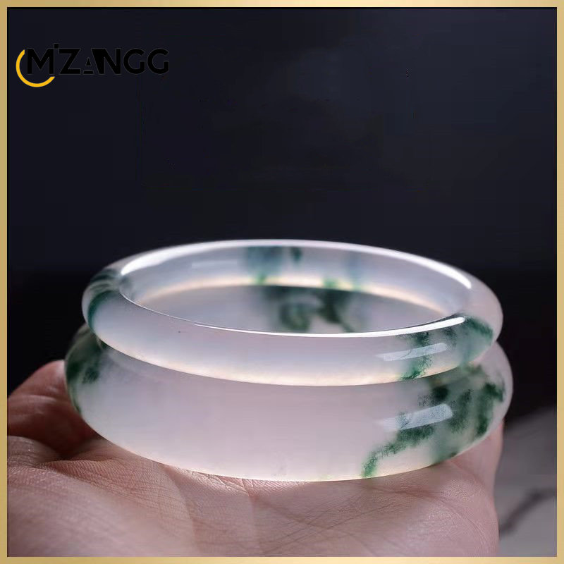 Natural Green Jadeite Bangle J - Women'S Fashion Jewellery บทวิจารณ์และราคา
