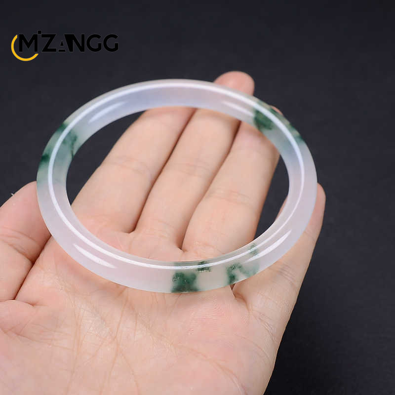 Natural Green Jadeite Bangle J - Women'S Fashion Jewellery บทวิจารณ์และราคา