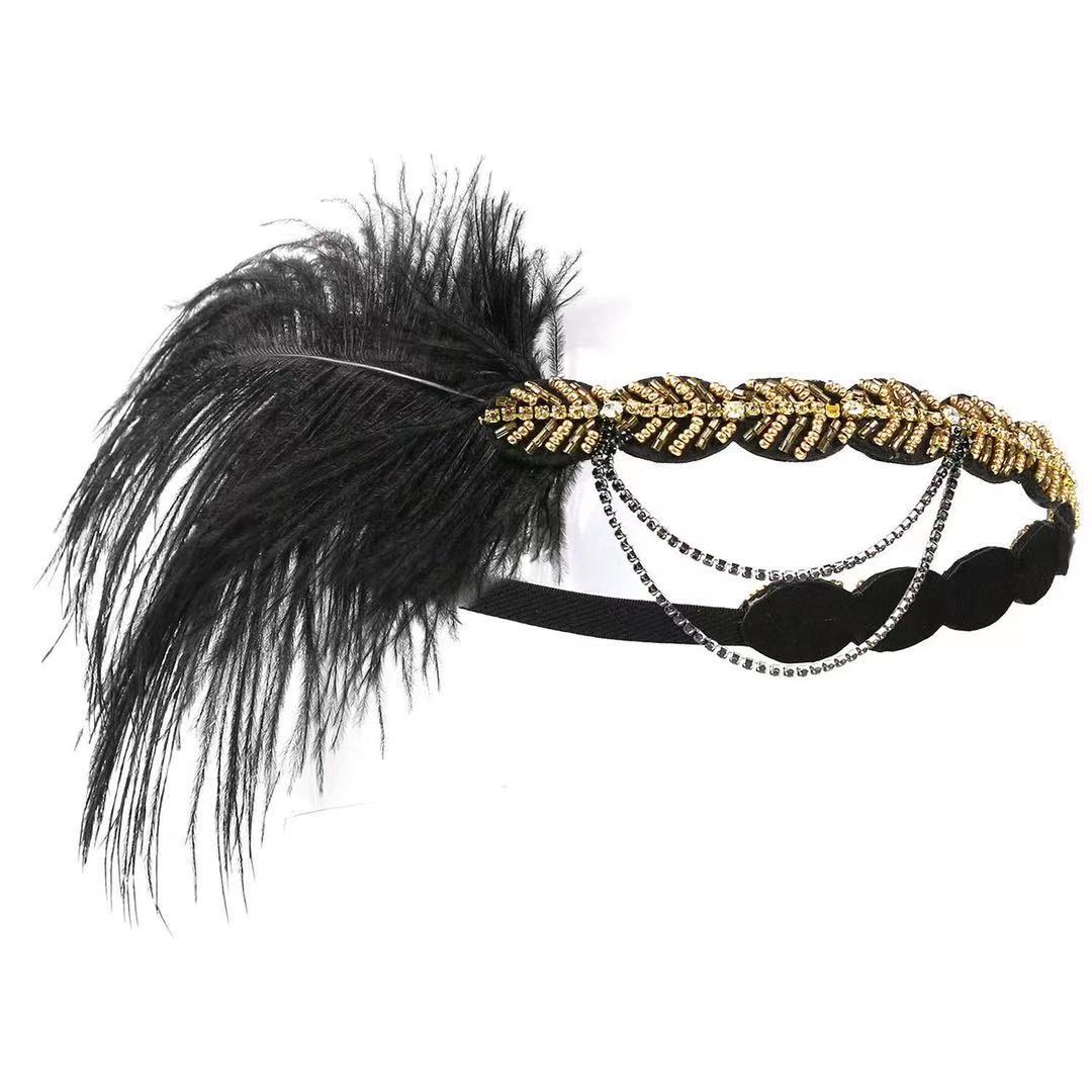 Peacock Feather Elastic Hair B - Women'S Fashion In The 1920S บทวิจารณ์และราคา