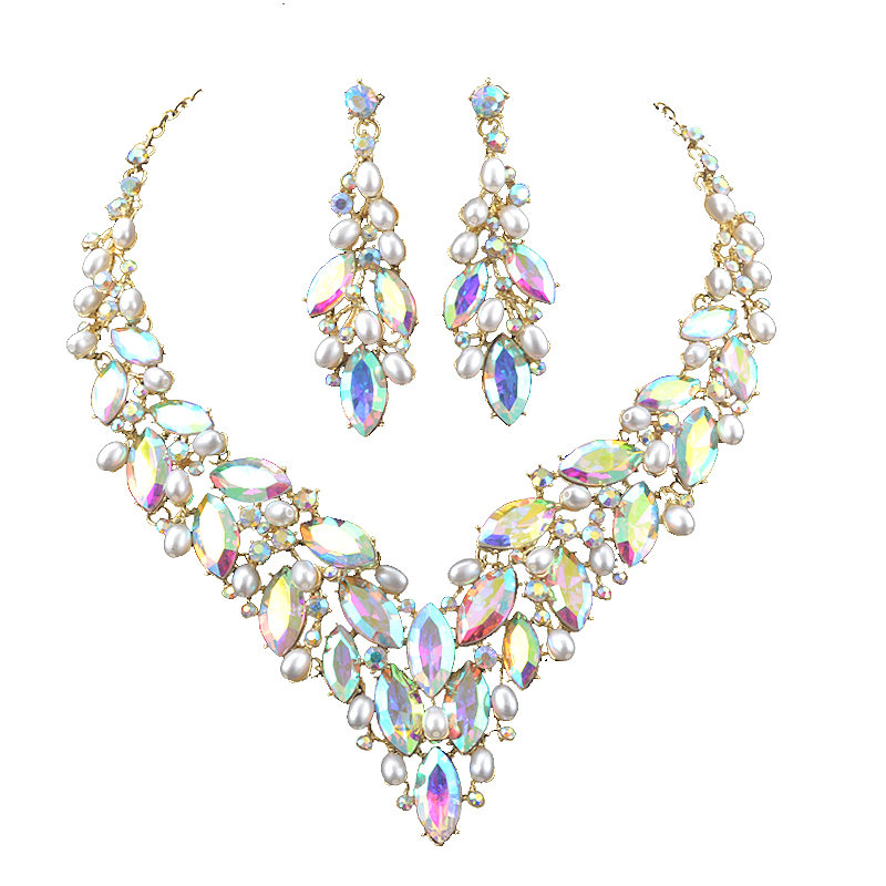 Delicate Golded Pearl Crystal  - Women'S Fashion Jewellery บทวิจารณ์และราคา