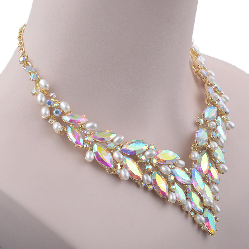 Delicate Golded Pearl Crystal  - Women'S Fashion Jewellery บทวิจารณ์และราคา
