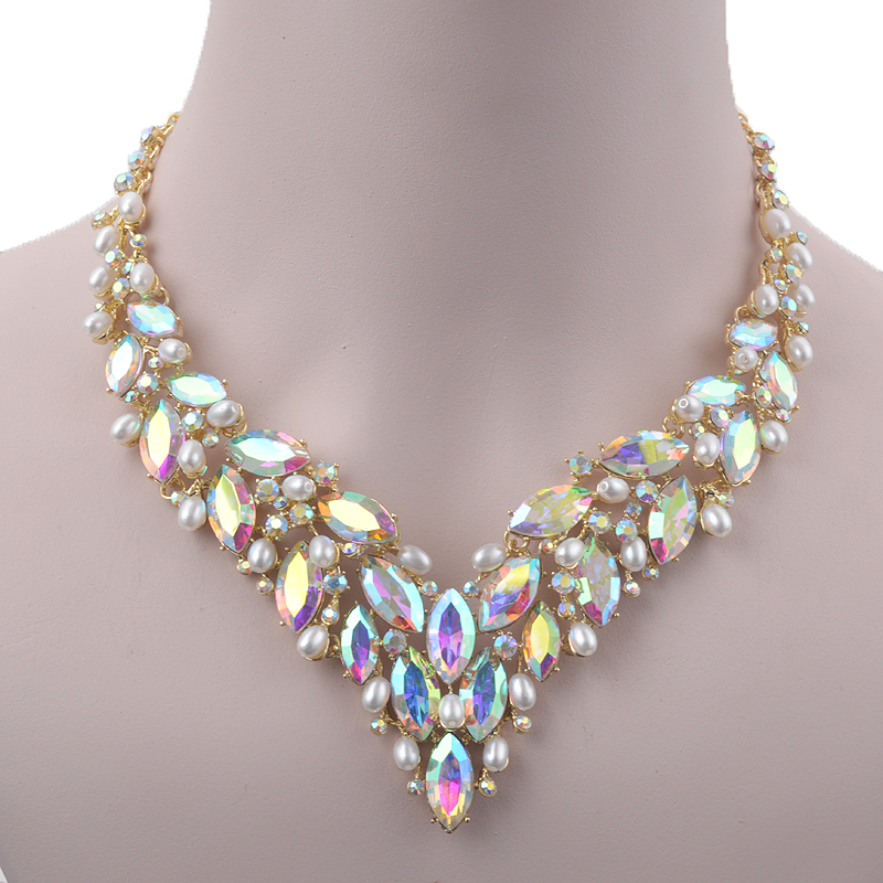 Delicate Golded Pearl Crystal  - Women'S Fashion Jewellery บทวิจารณ์และราคา
