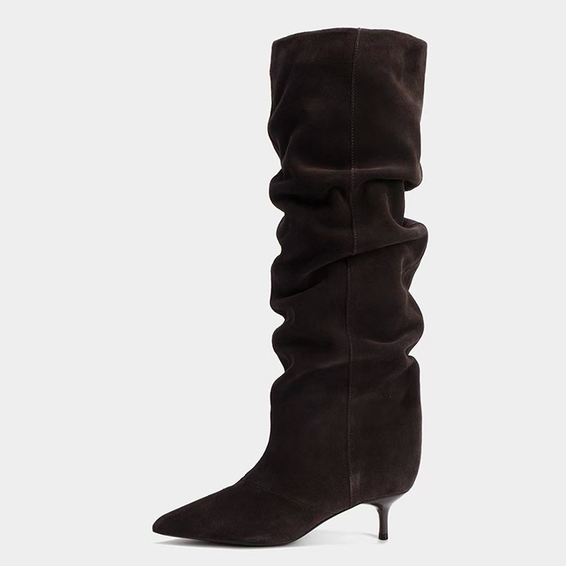 Liyke Runway Fashion Pleated S - Women'S Fashion Knee High Boots บทวิจารณ์และราคา