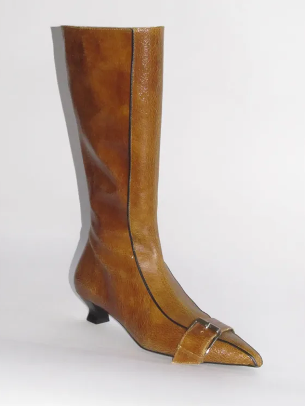 Buckle Belt Sewing Stiletto Bo - Women'S Fashion Knee High Boots บทวิจารณ์และราคา