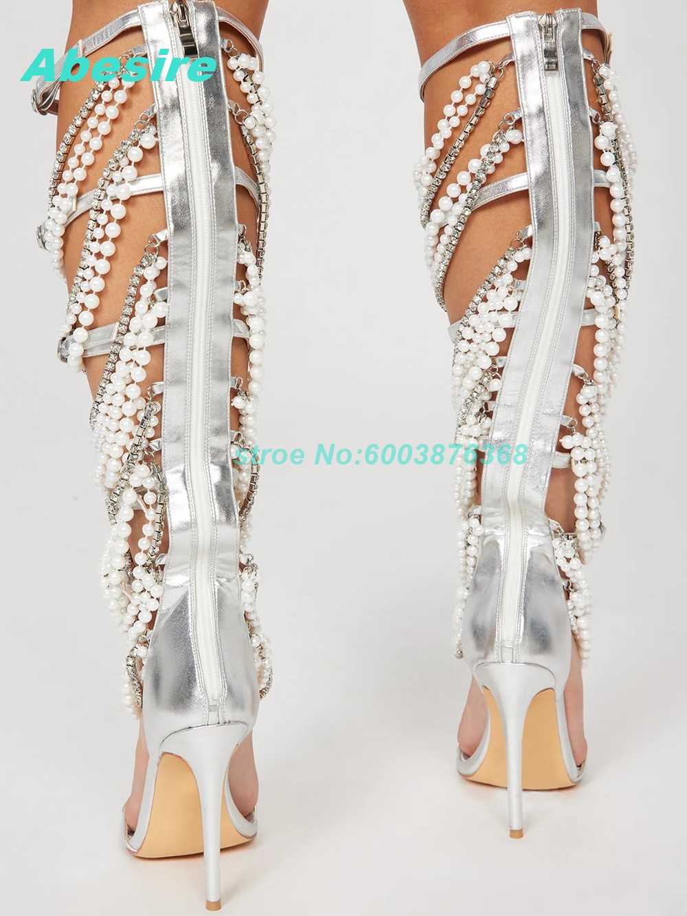 Pearl Crystal Strap Patchwork  - Women Fashion Show บทวิจารณ์และราคา