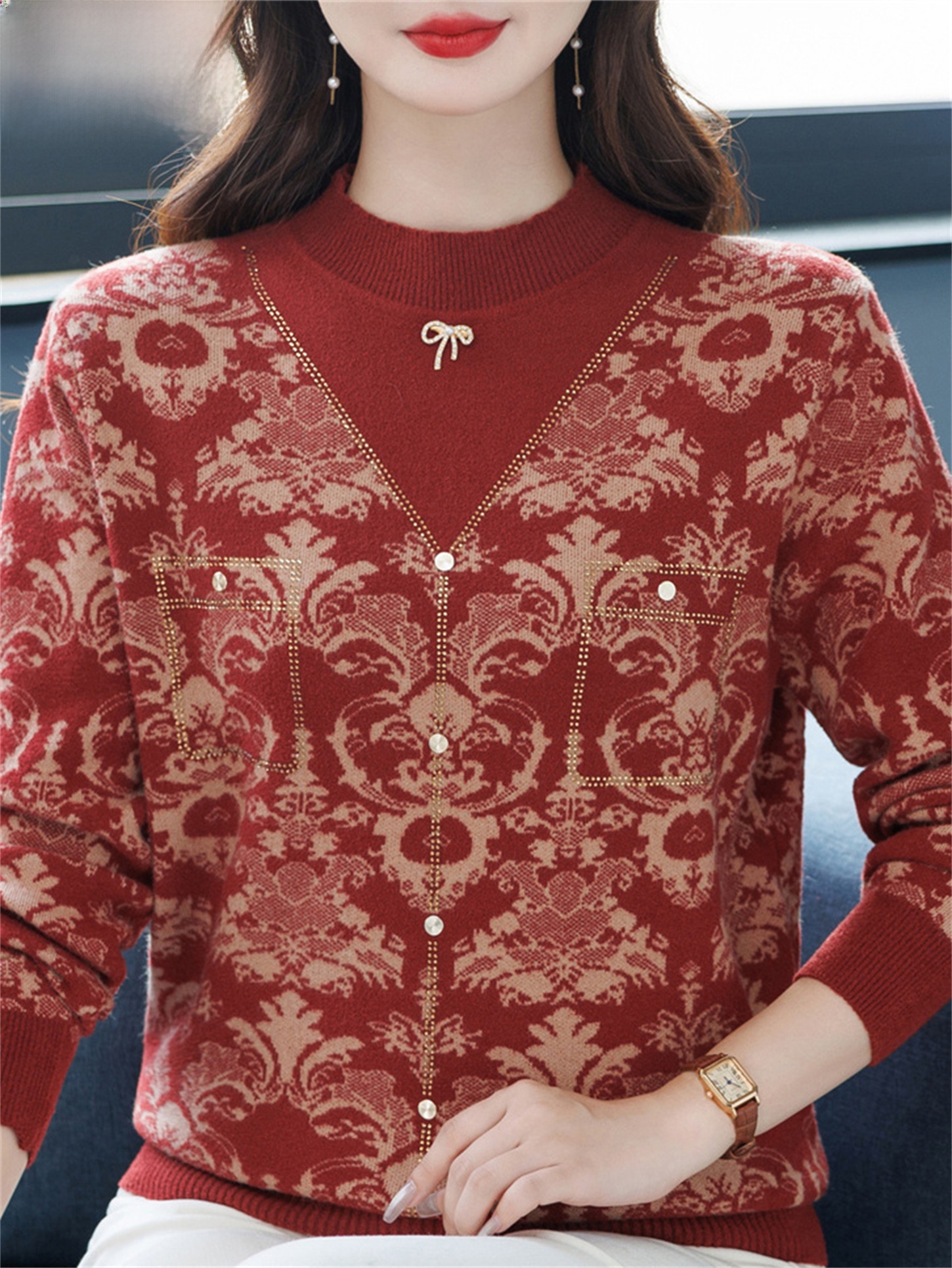 Fashionable Midlife Mommy Knit - Women Fashion Over 60 บทวิจารณ์และราคา
