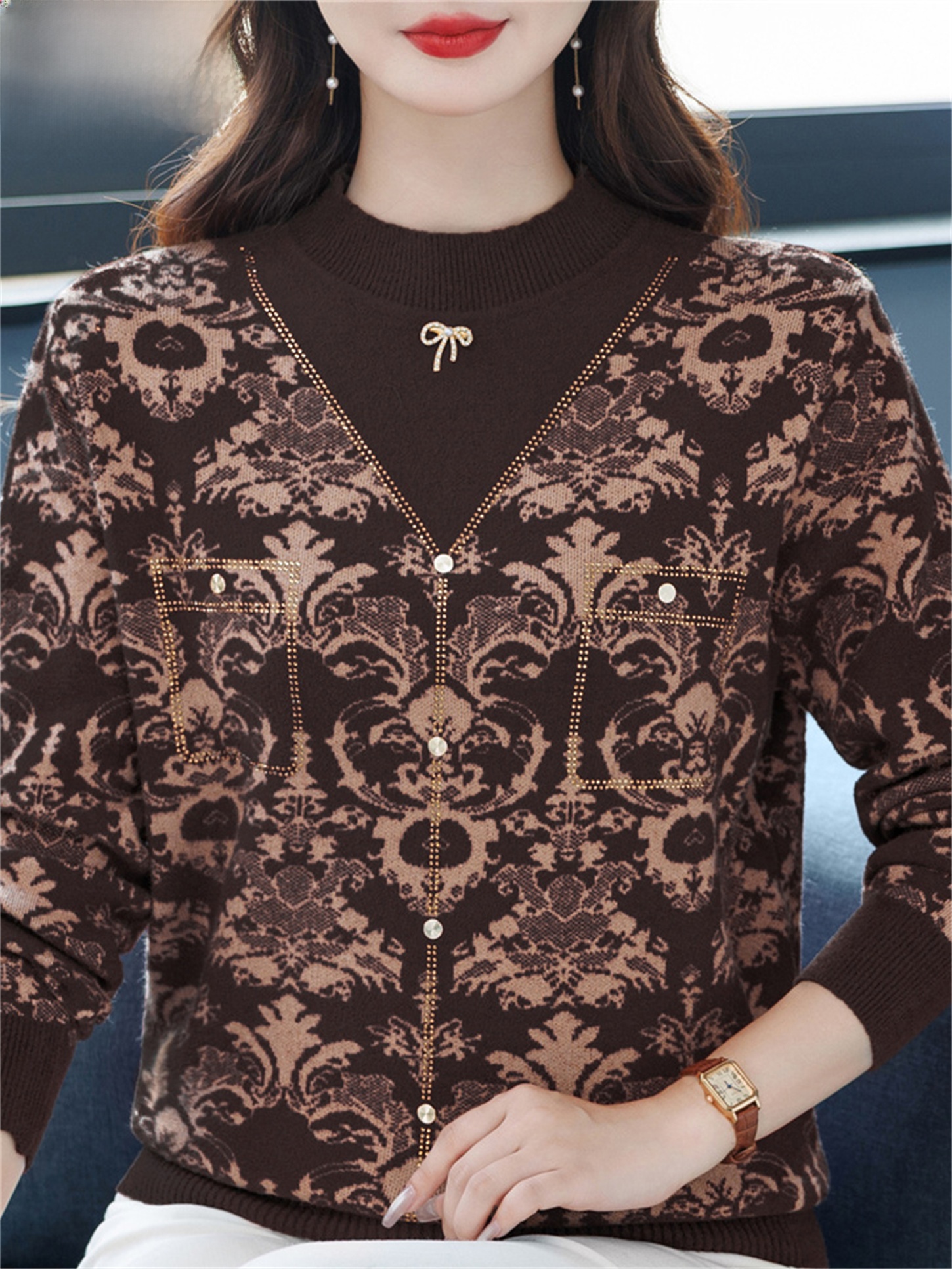 Fashionable Midlife Mommy Knit - Women Fashion Over 60 บทวิจารณ์และราคา