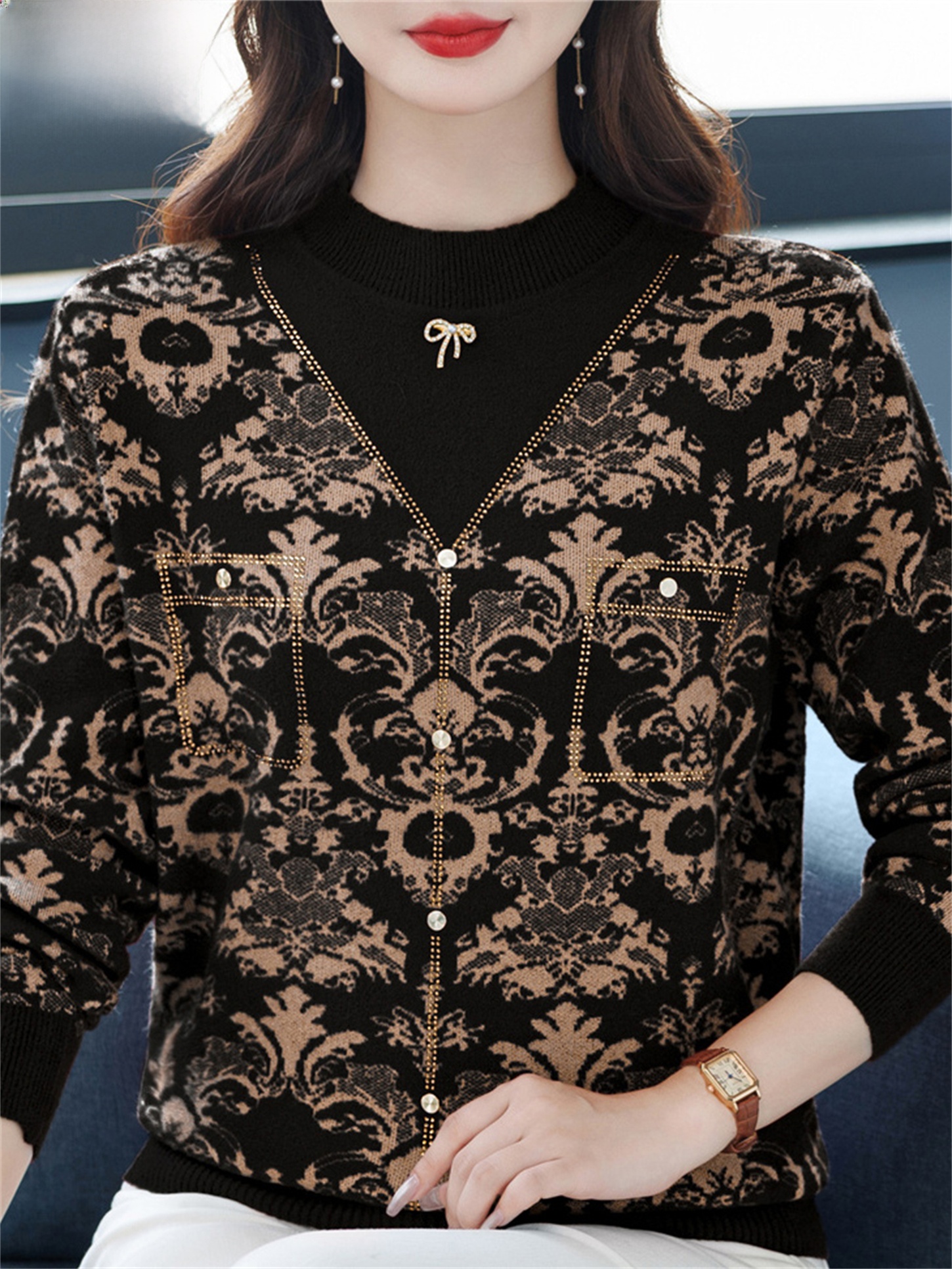 Fashionable Midlife Mommy Knit - Women Fashion Over 60 บทวิจารณ์และราคา