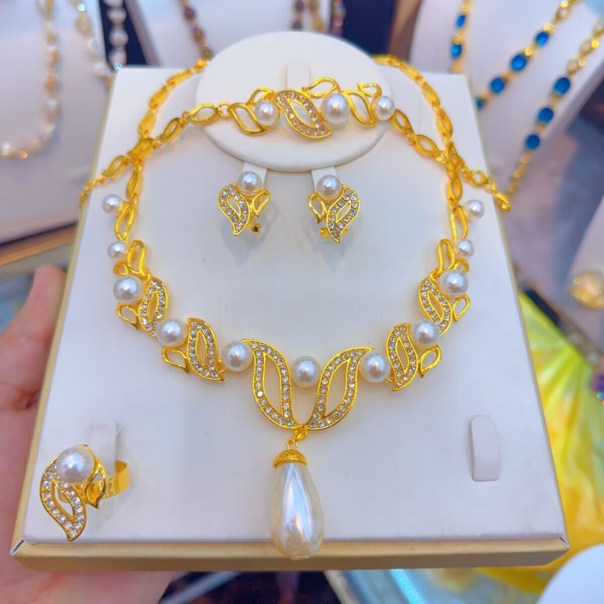 New UK 24K Gold Plated Necklac - Women'S Fashion Rings Gold บทวิจารณ์และราคา