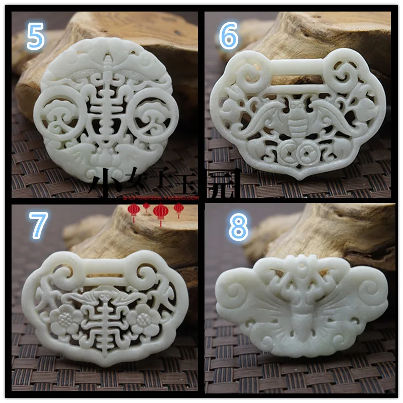 Natural White Jade Carved Luck - Women'S Fashion Jewellery บทวิจารณ์และราคา