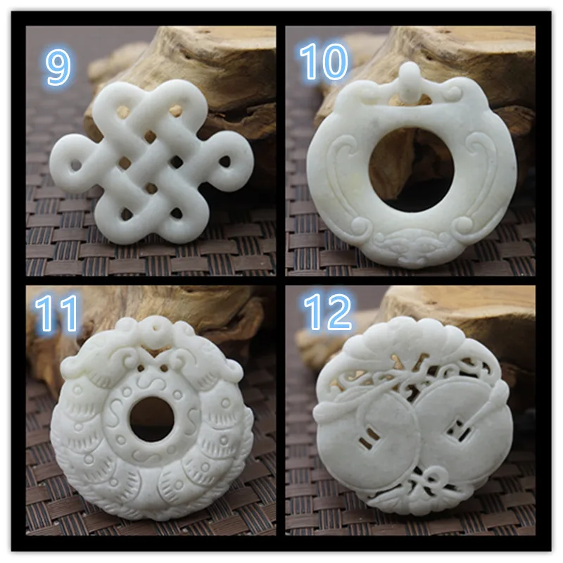Natural White Jade Carved Luck - Women'S Fashion Jewellery บทวิจารณ์และราคา