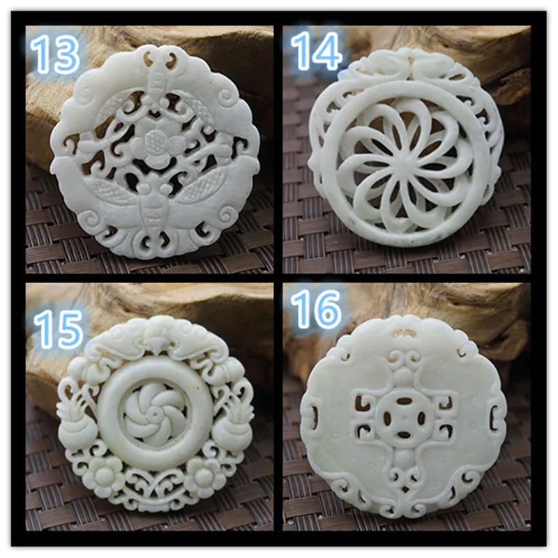 Natural White Jade Carved Luck - Women'S Fashion Jewellery บทวิจารณ์และราคา