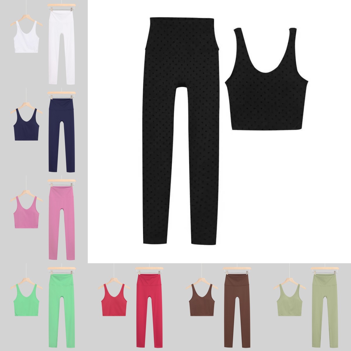 Designer Women Yoga Set U-shap - Women'S Fashion Leggings บทวิจารณ์และราคา