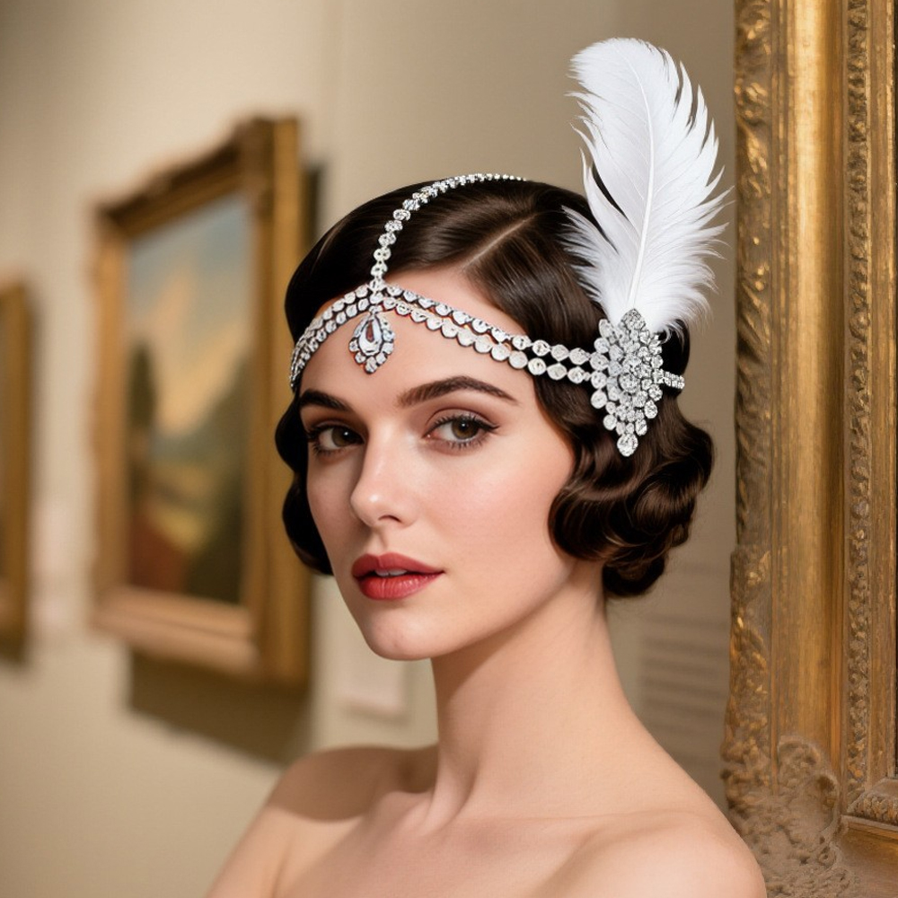 Vintage 1920s White Feather He - Women'S Fashion In The 1920S บทวิจารณ์และราคา